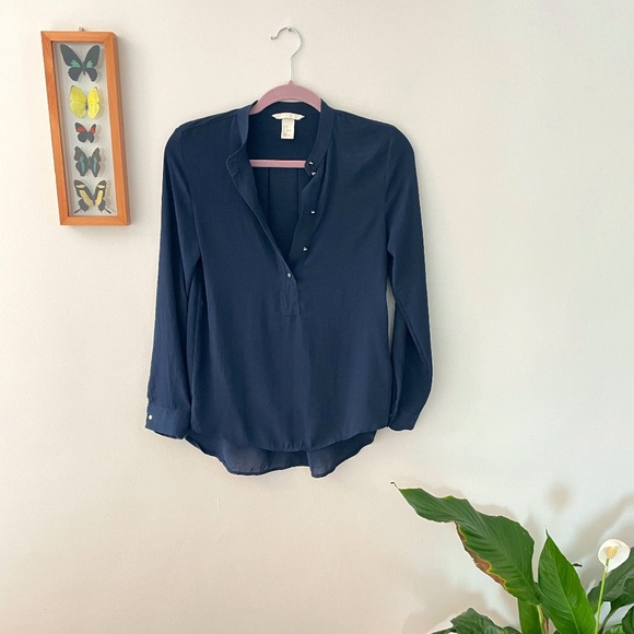 H&M Tops - H&M, Size 2, Navy